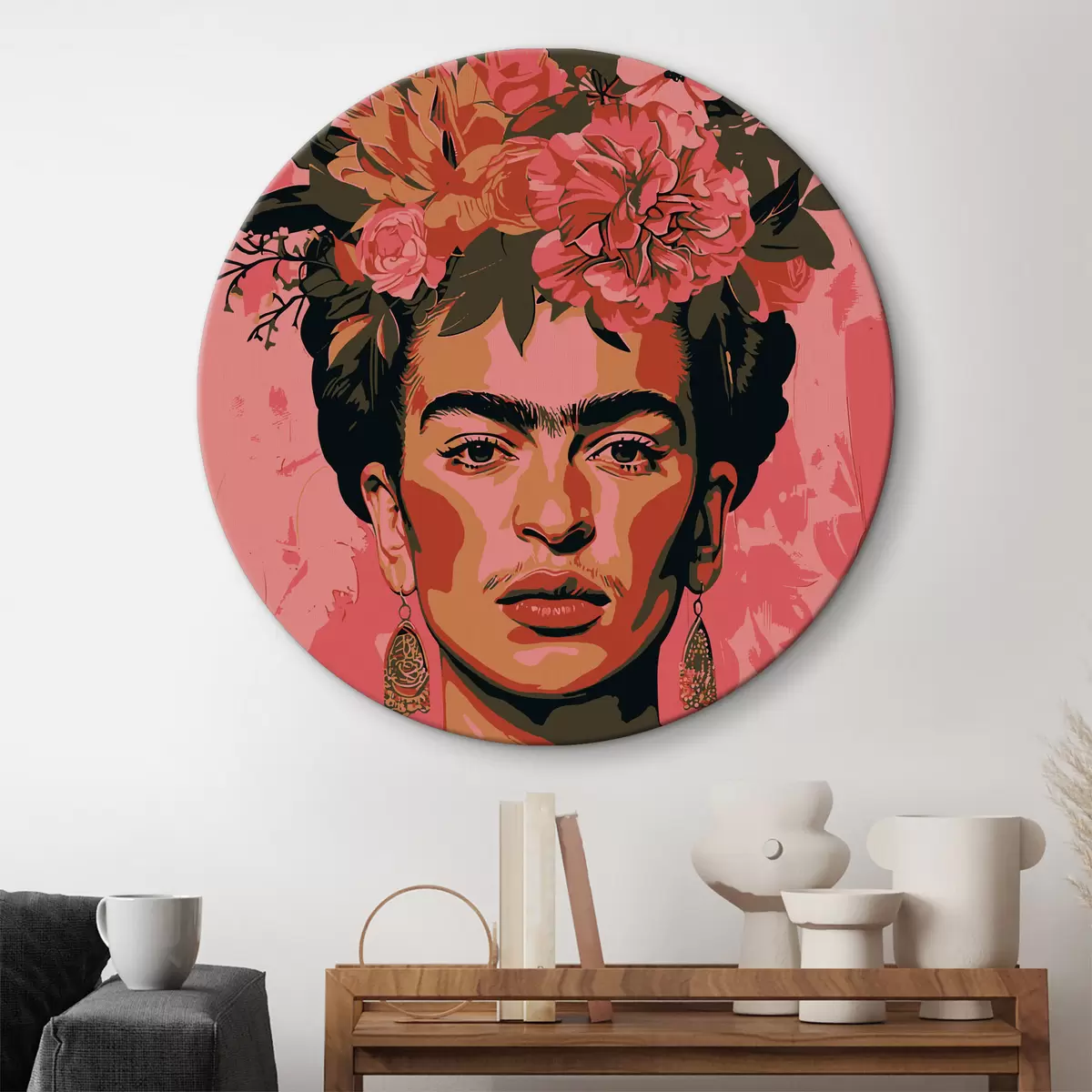 Apvalūs paveikslai Frida r38510