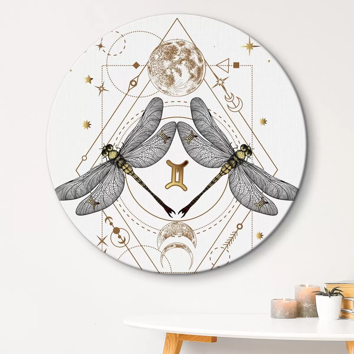 Apvalūs paveikslai Dvynių zodiako ženklas r36515