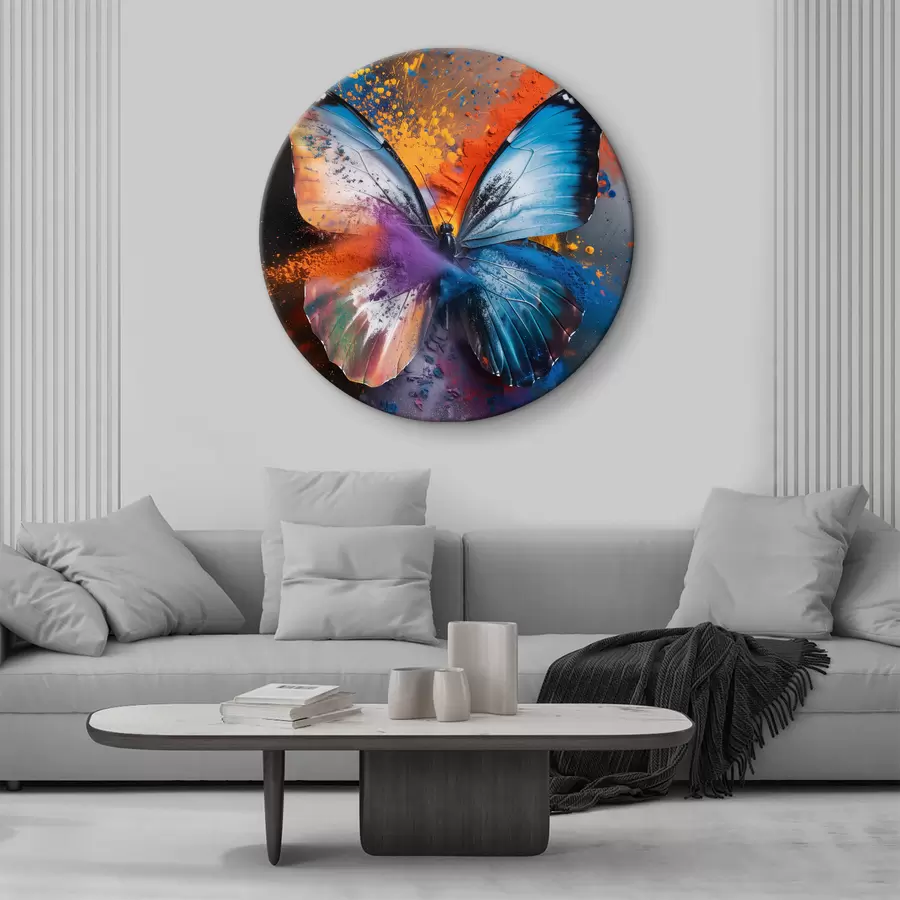 Paveikslėlis Didelis drugelis abstrakčiame fone r39801