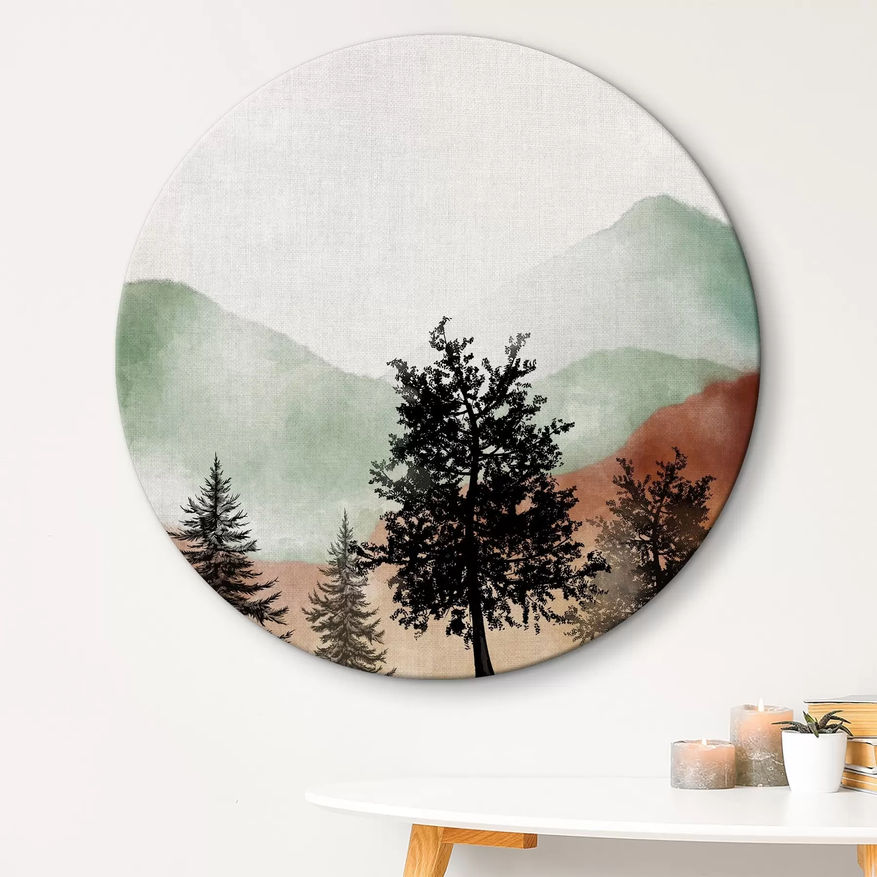 Paveikslėlis Kalnų peizažas akvarele r36592