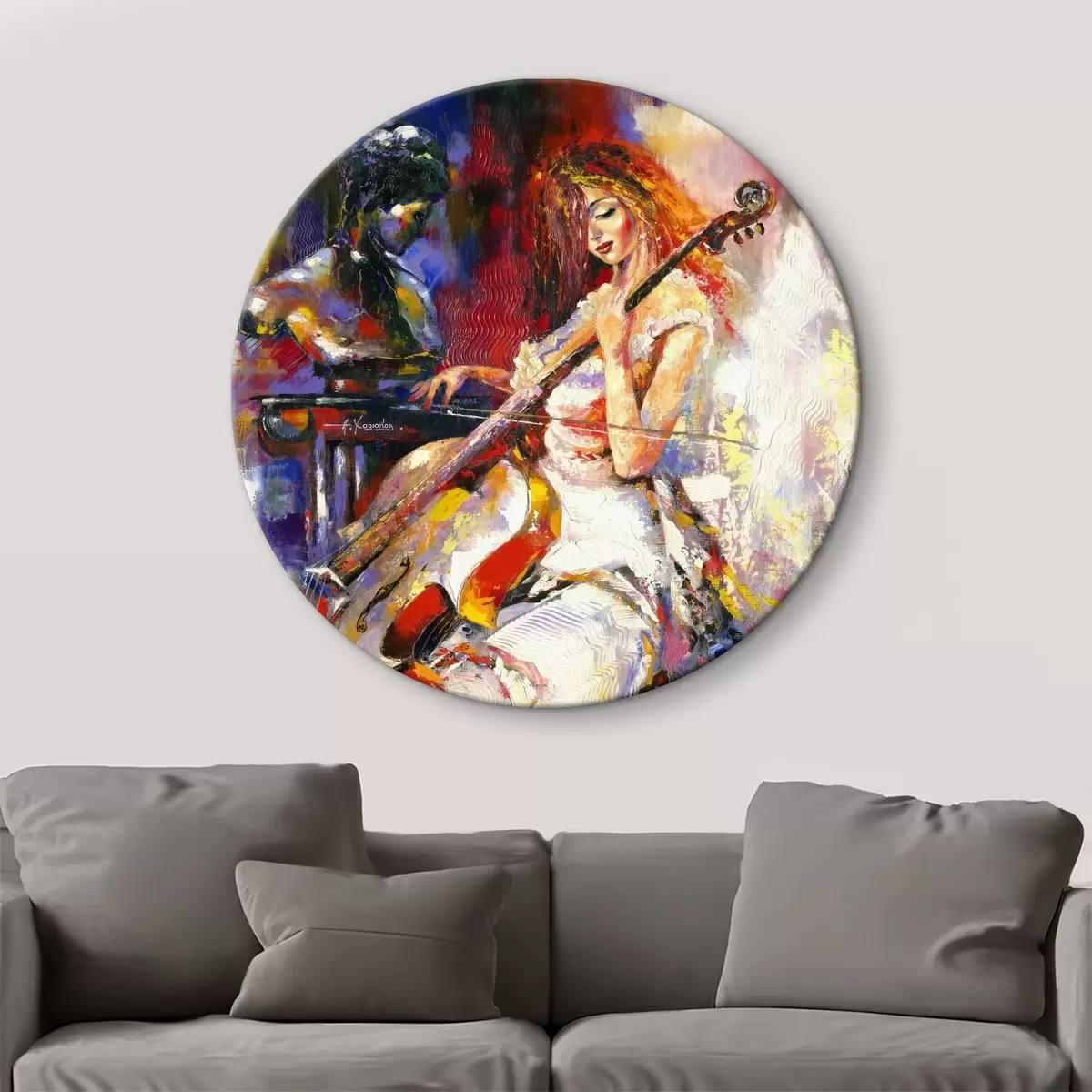 Apvalūs paveikslai Dažai, meniniai dažai ir muzikos instrumentas r16795