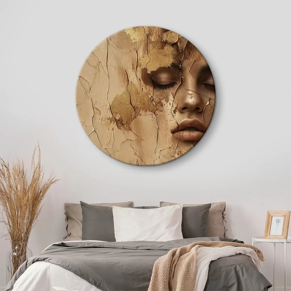 Apvalūs paveikslai Merginos veidas r39997