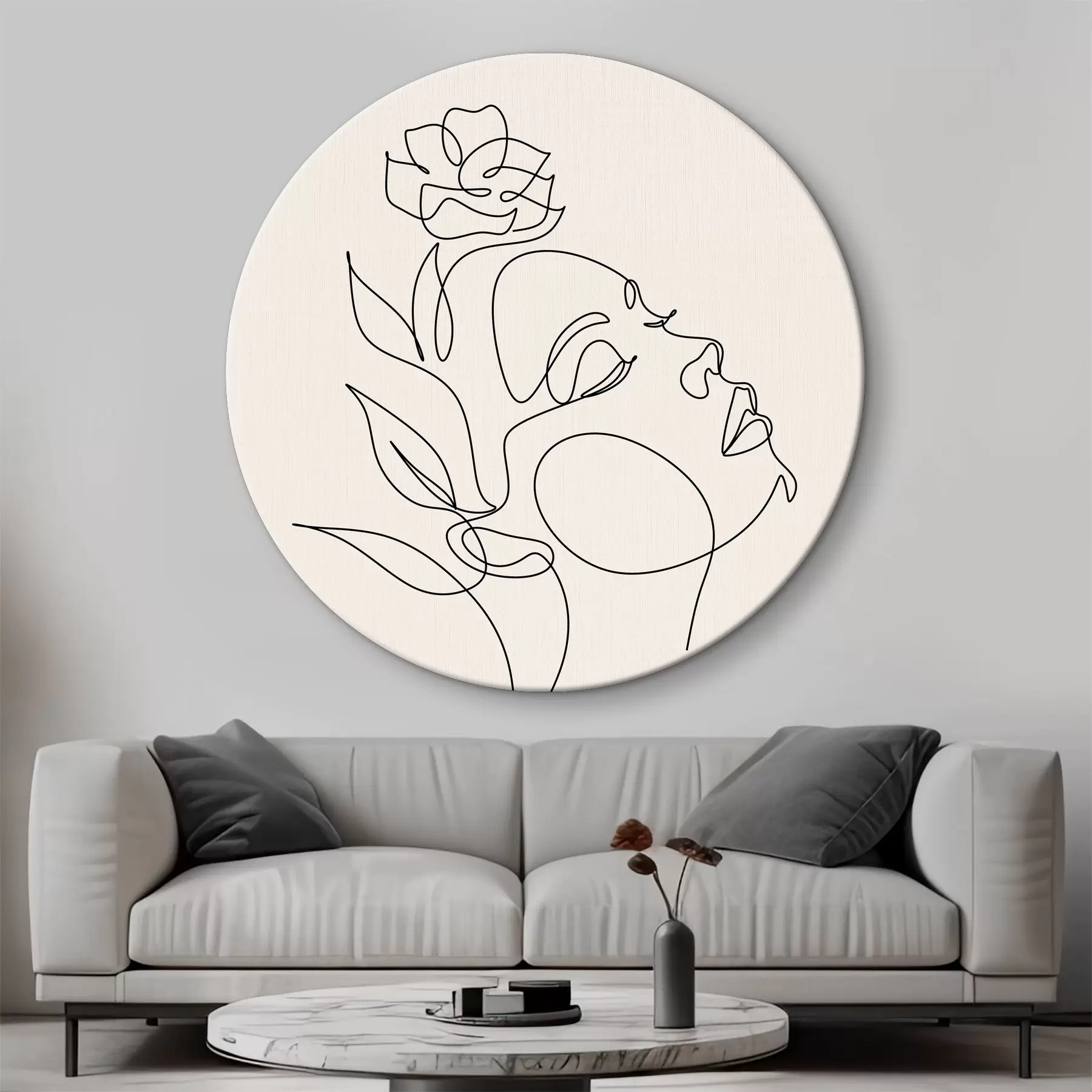 Paveikslėlis Moters veidas, abstrakcija, linija, natūralus r38011