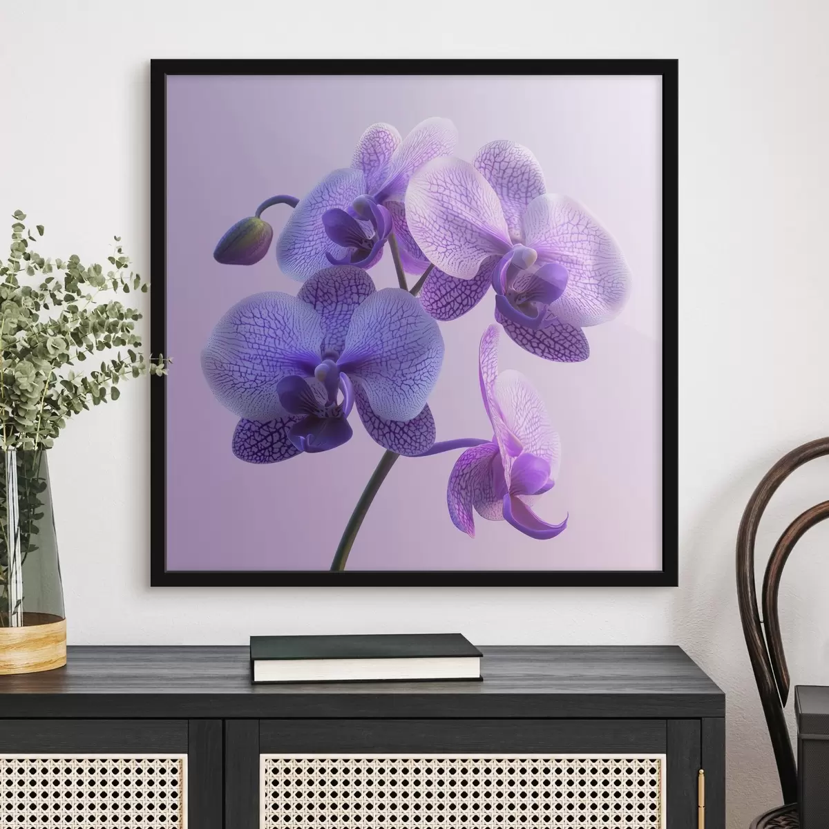 Plakatas Violetinė orchidėja f41978