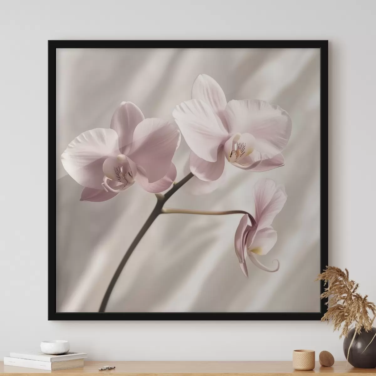 Plakatas Švelni rožinė orchidėjos šakelė f42045