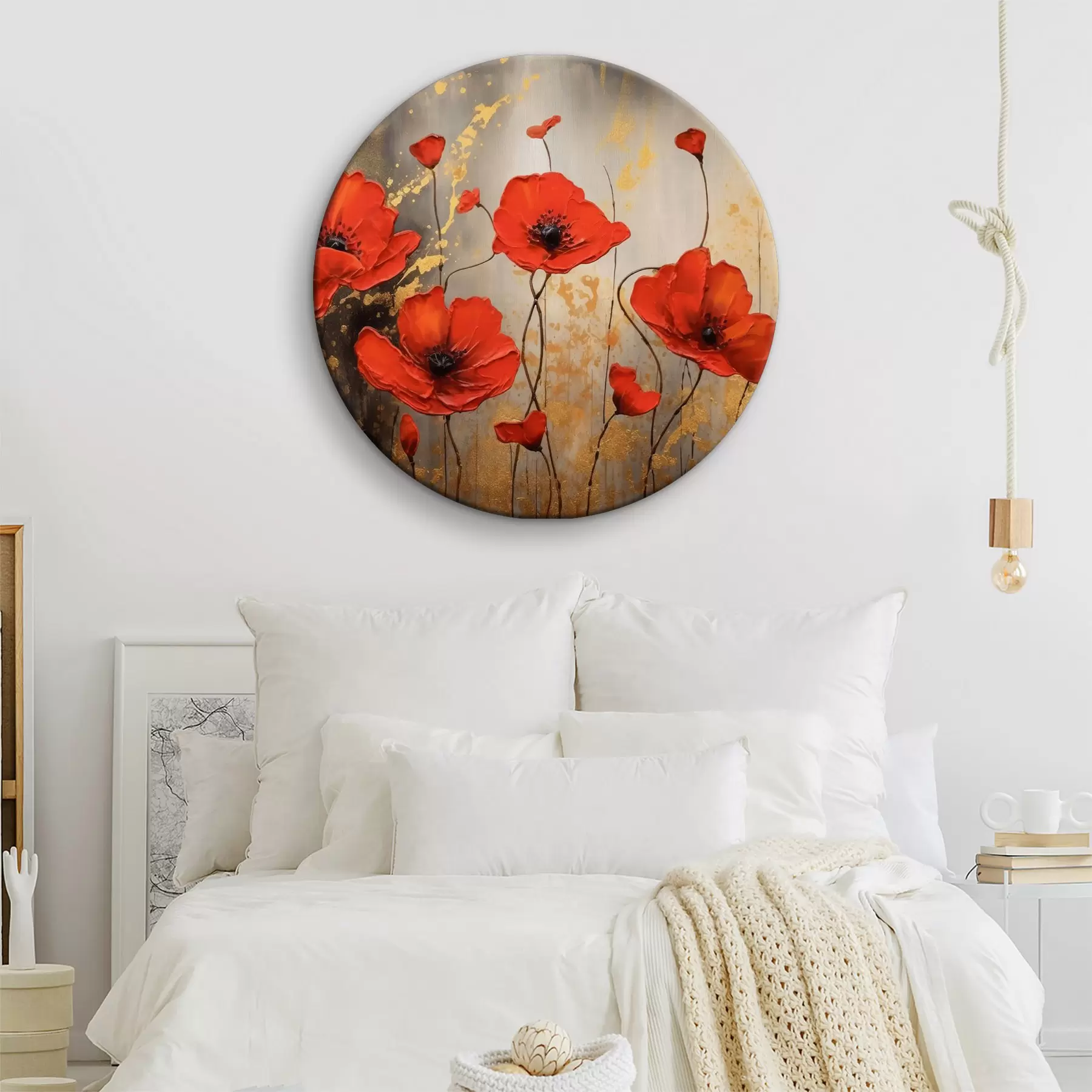 Paveikslėlis Aguonos rudame abstrakcijos fone r35515