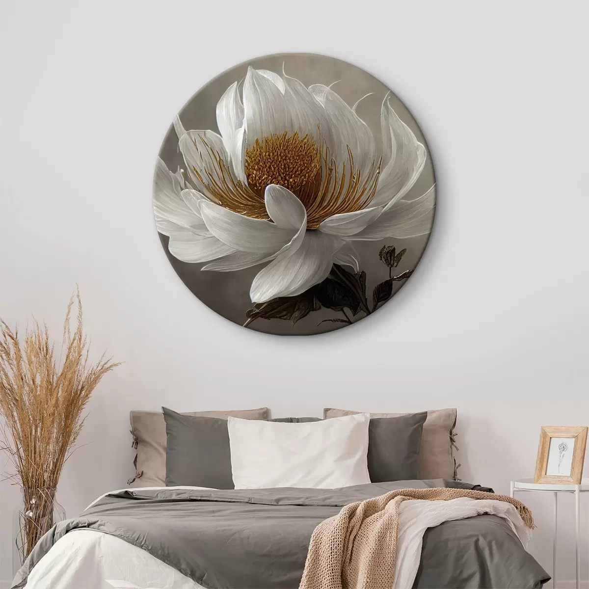 Apvalūs paveikslai Elegantiškas žydėjimas ramioje šviesoje r35725