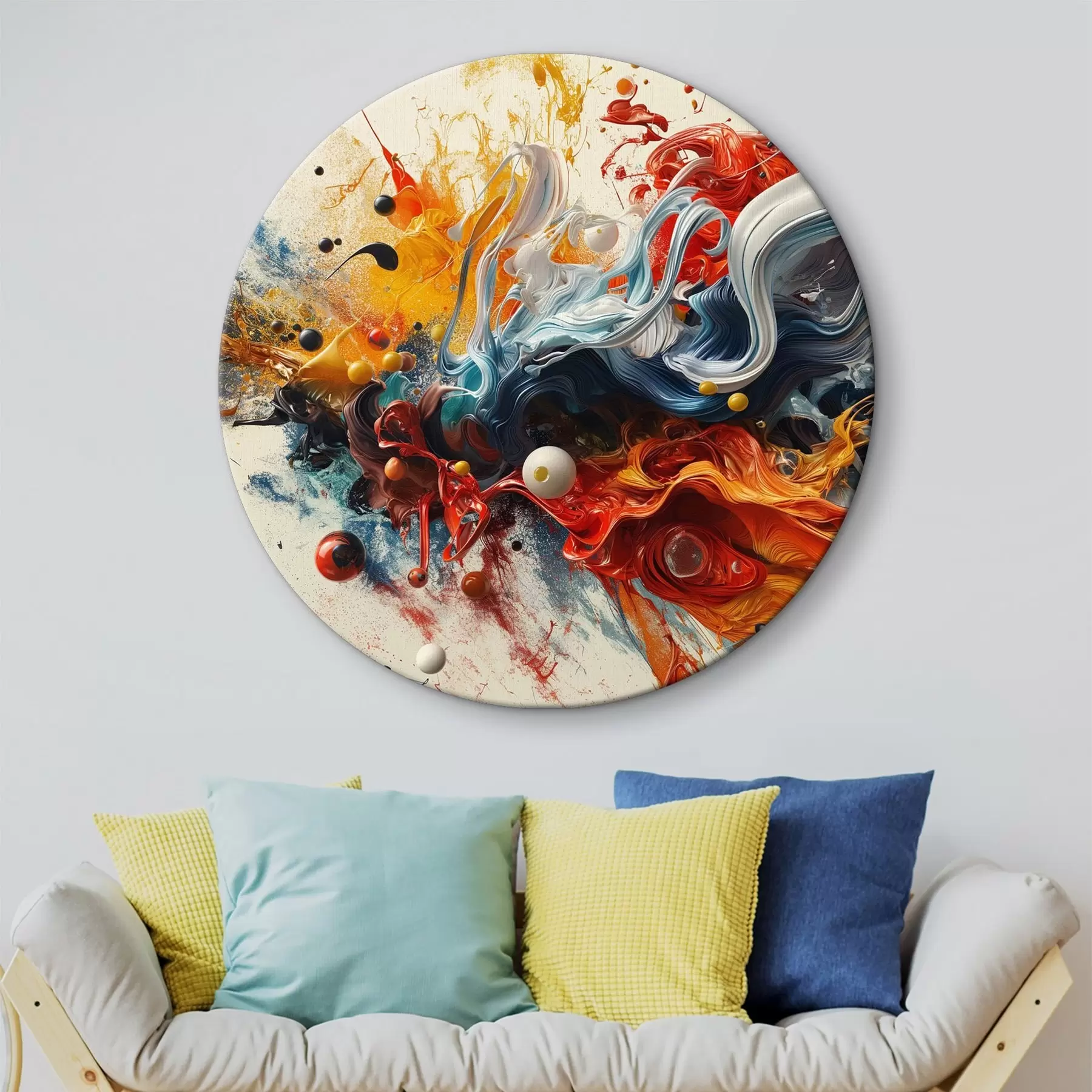 Paveikslėlis Dažų purslai abstraktus fonas r38457