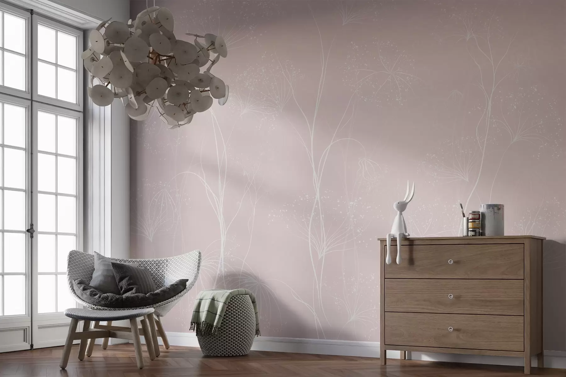 Fototapetai Lengvi gėlių motyvai w02422