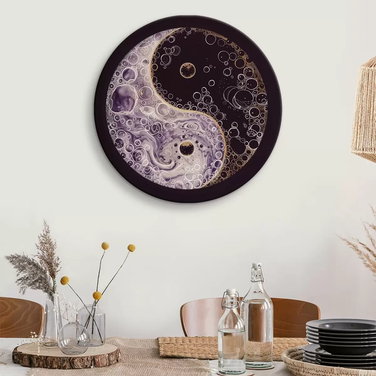 Apvalūs paveikslai Yin Yang r38536