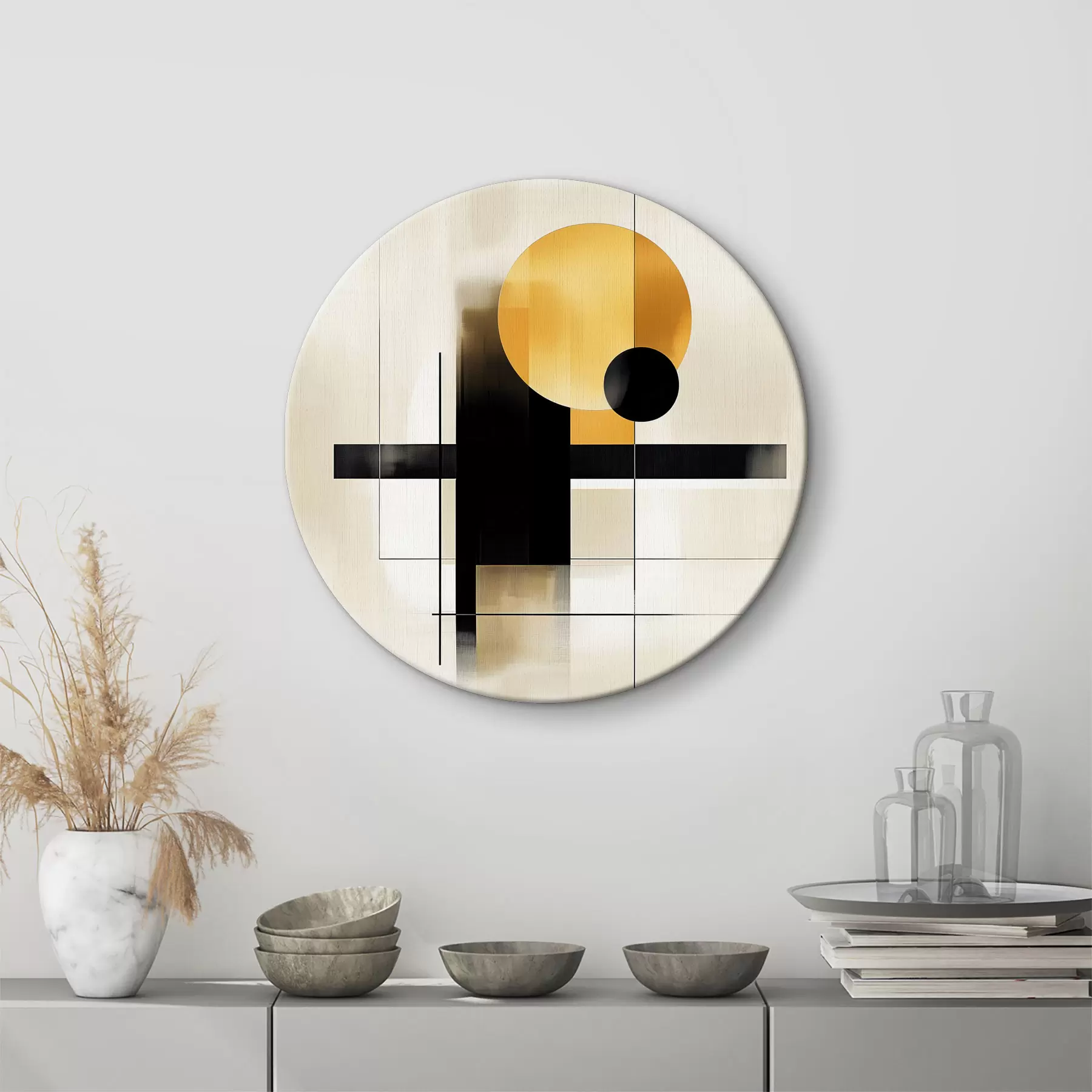 Paveikslėlis Abstrakcija su geometrinėmis figūromis r39993