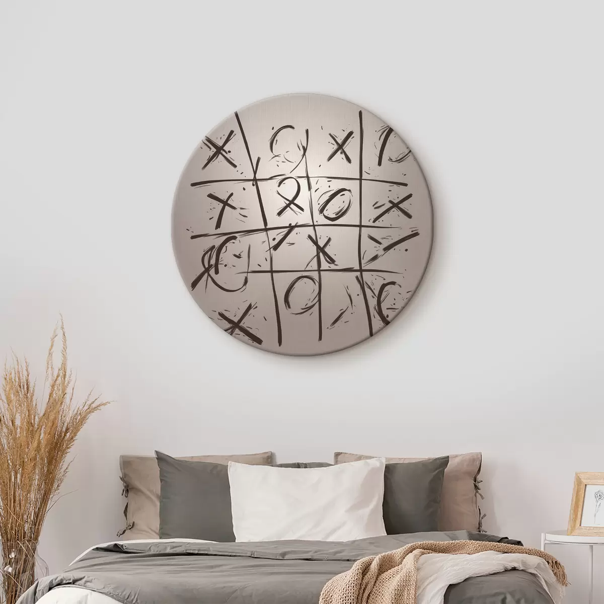 Apvalūs paveikslai Tic-tac-toe kryžiai r40065