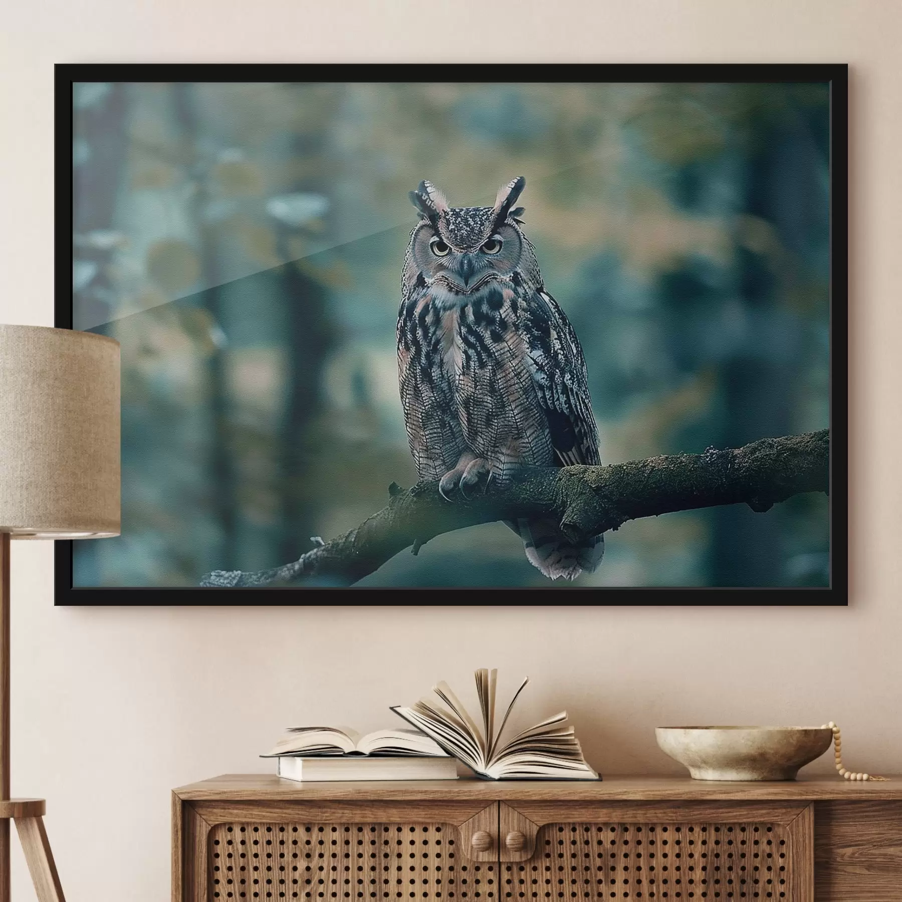 Fototapetai Ant šakos sėdinti pelėda f38249