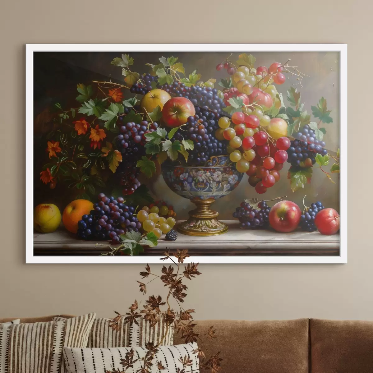 Plakatas Vaizdas, rodantis vaisius vazoje f38468