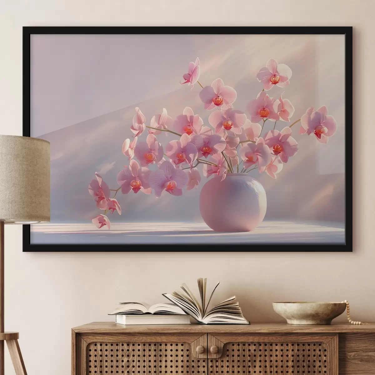 Plakatas Švelnios orchidėjos švelnioje saulės šviesoje f38700