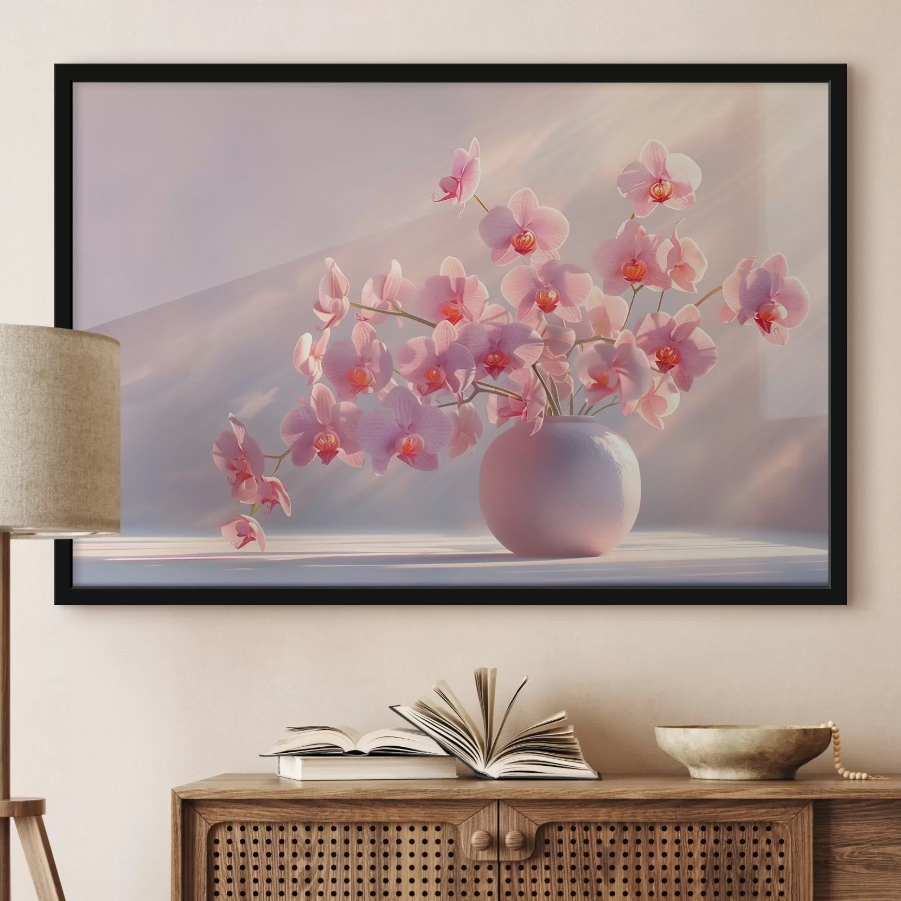 Fototapetai Švelnios orchidėjos švelnioje saulės šviesoje f38700