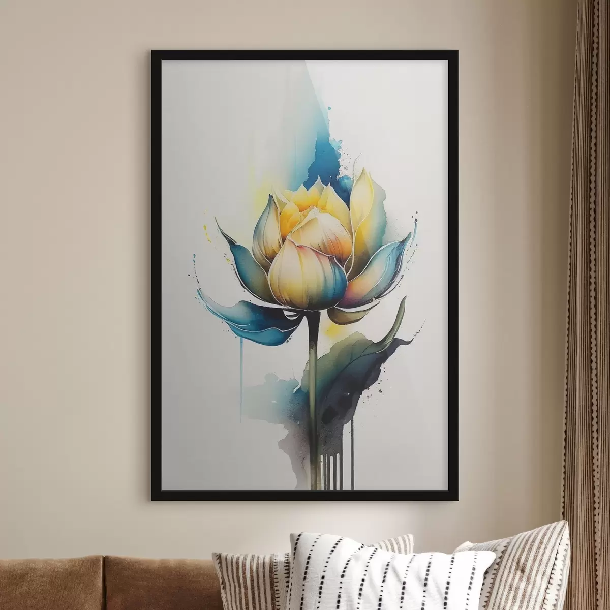 Plakatas Gėlės dažymas f37181