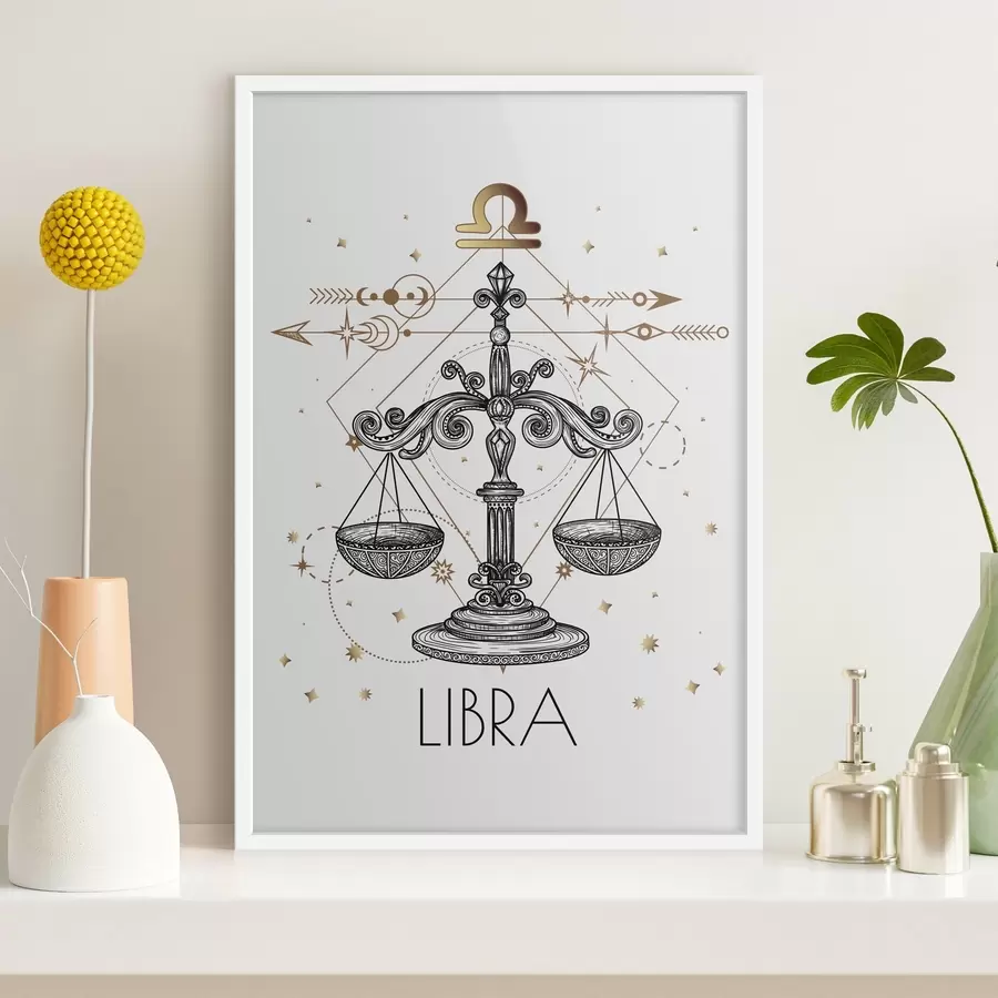 Fototapetai Svarstyklių astrologinio ženklo piešinys f37305