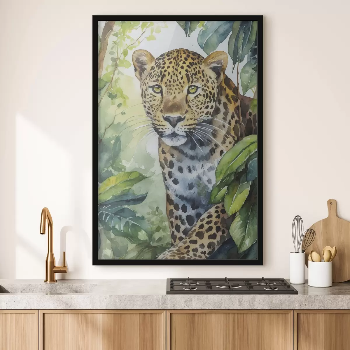 Plakatas Leopardo akvarelė f37340