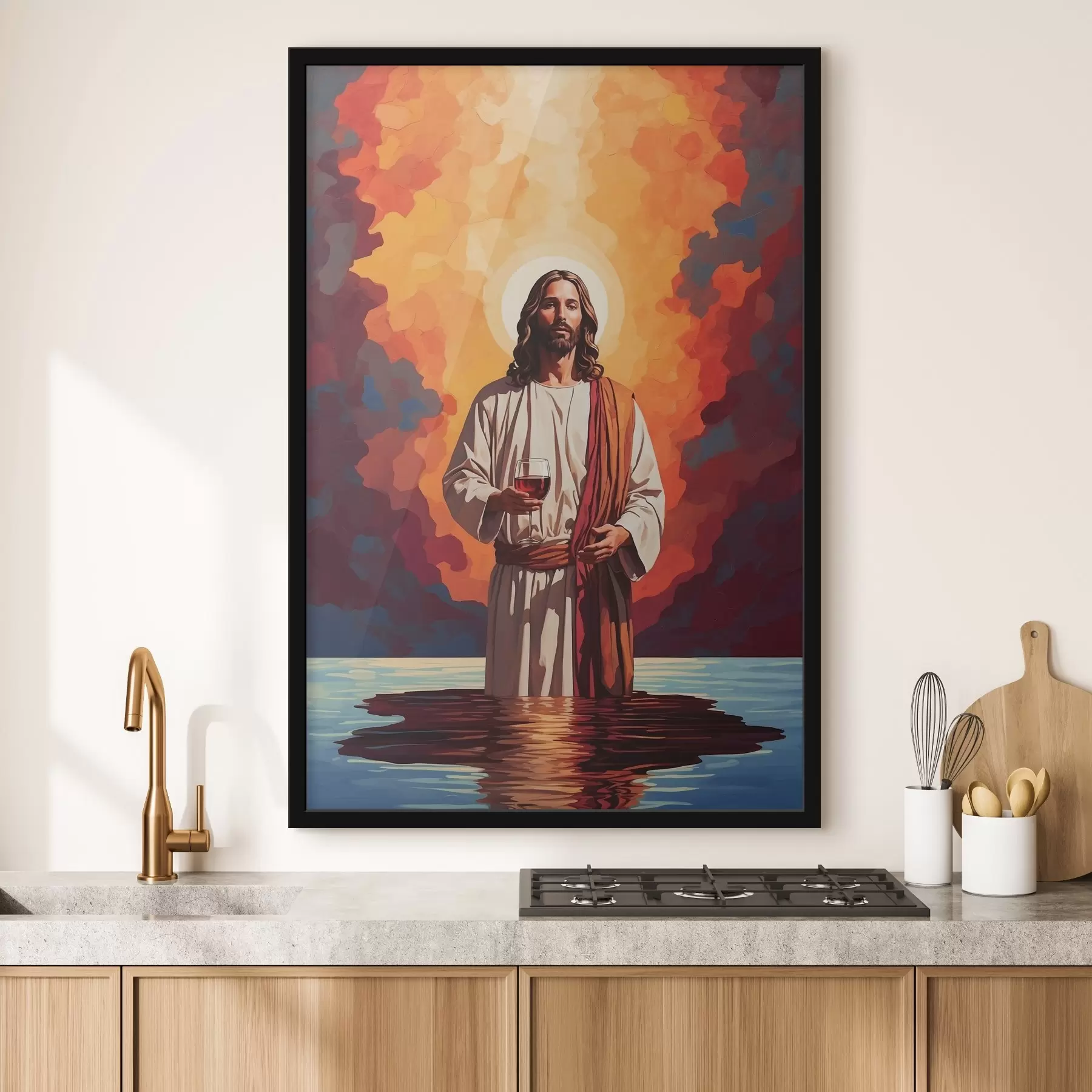 Fototapetai Vyro, laikančio vyno taurę, vaizdas f38125