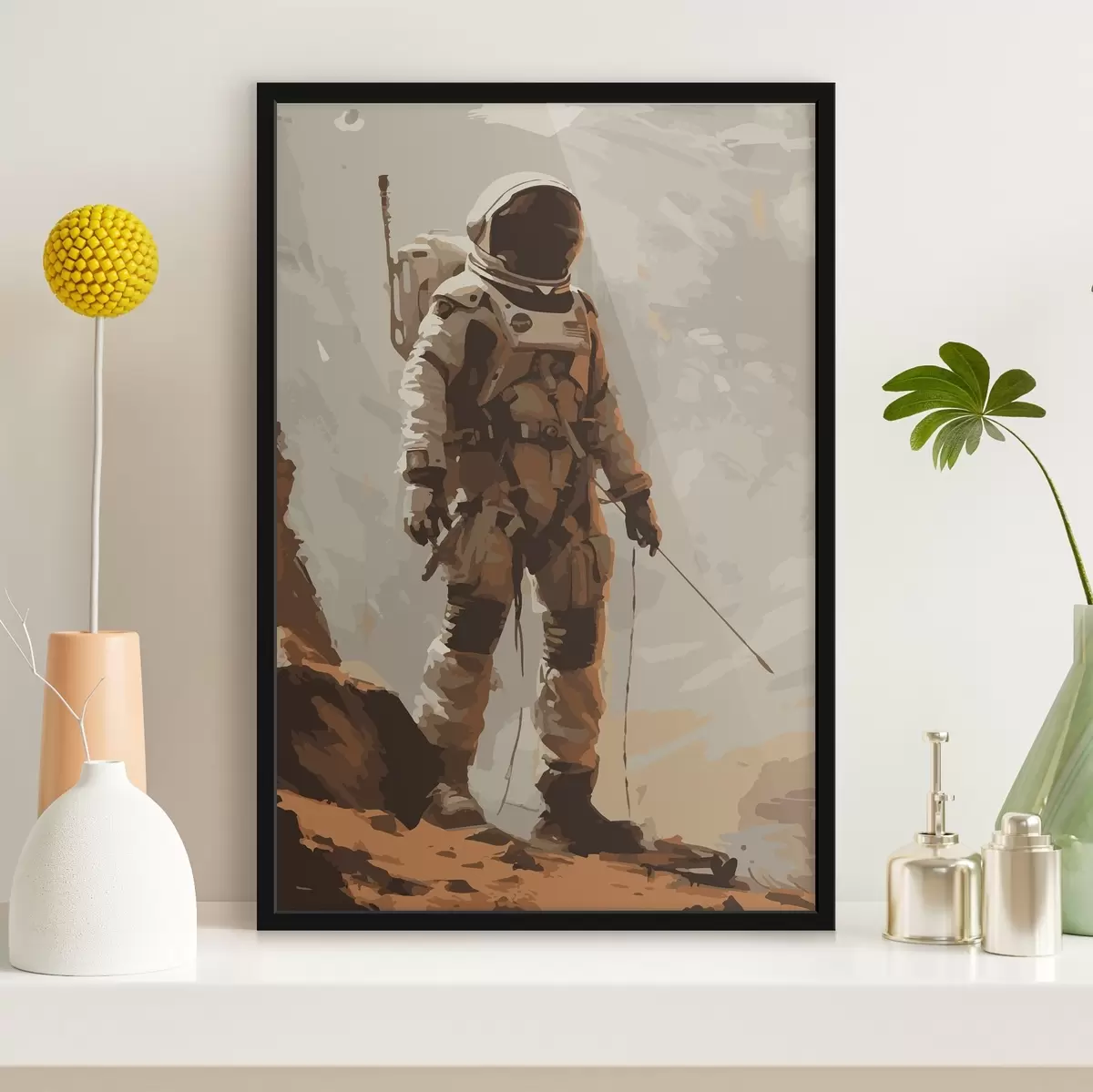 Plakatas Asmuo su skafandru f38312