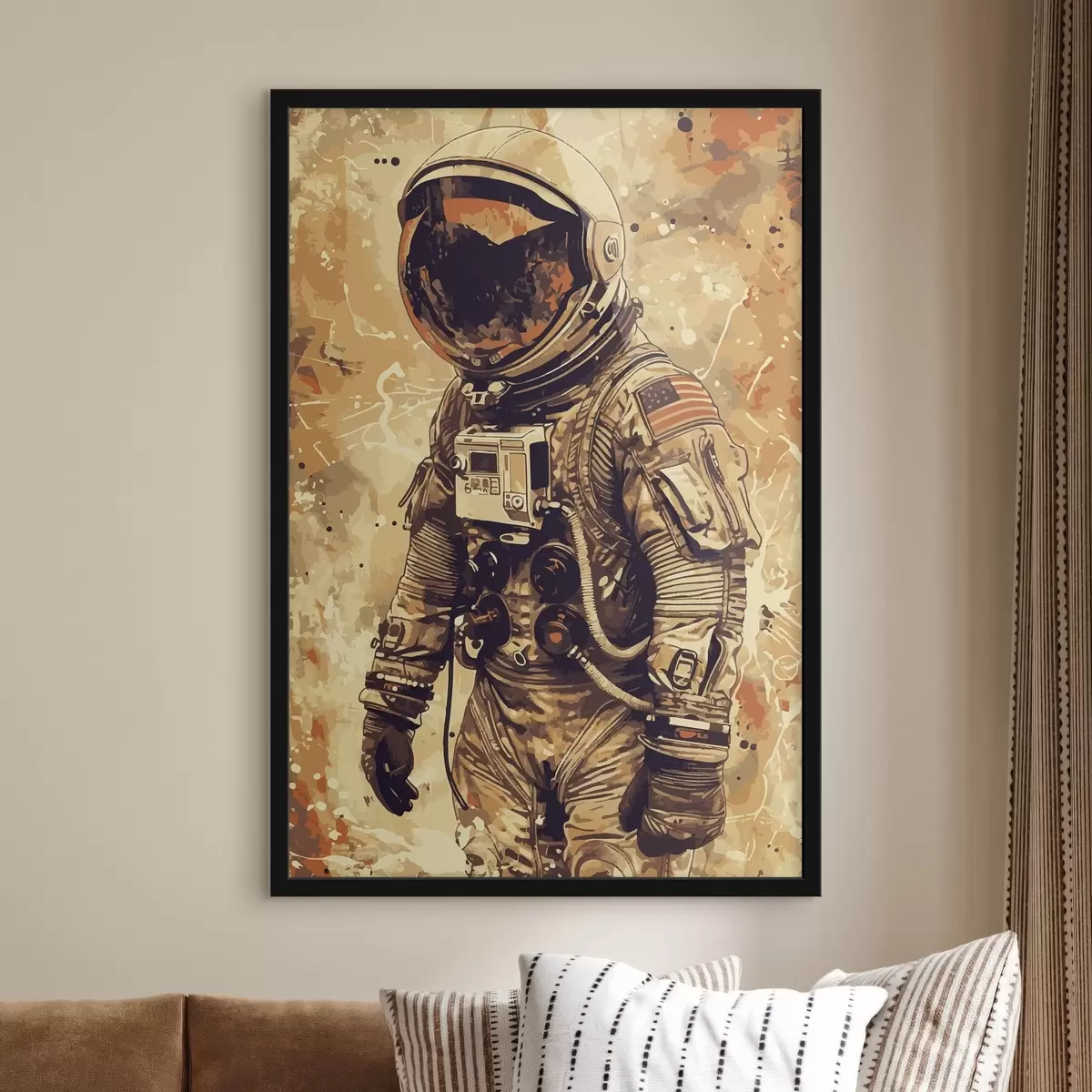 Plakatas Astronautas su skafandru f38313