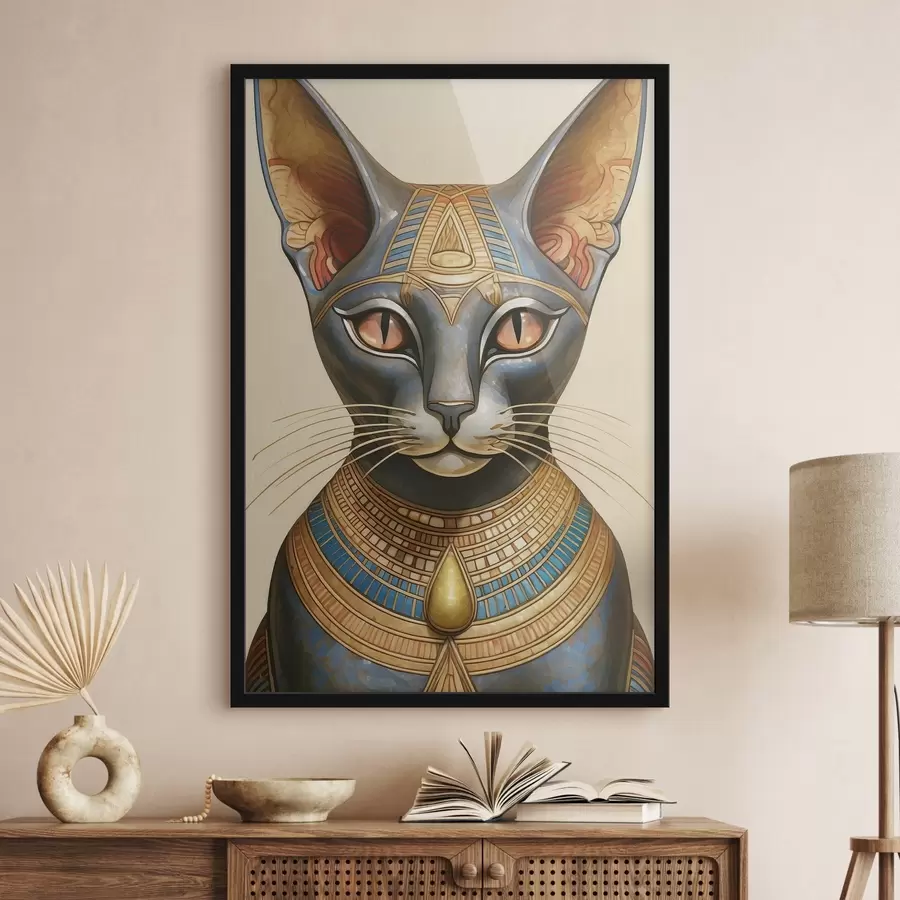 Fototapetai Didinga Egipto katė su apeigine apranga f38724