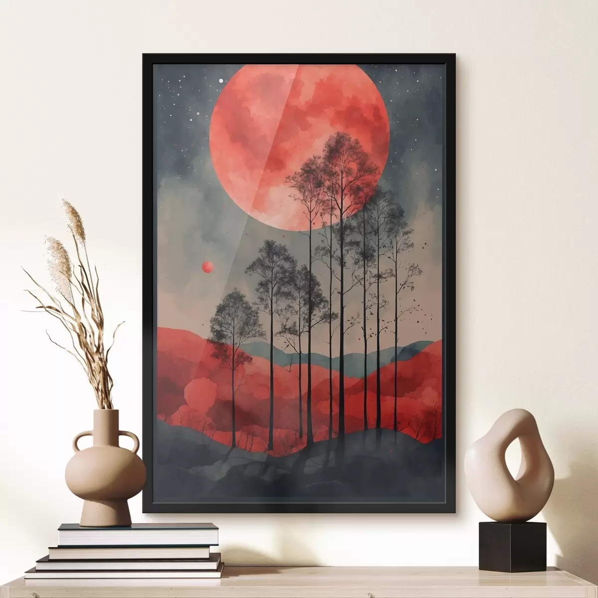 Plakatas Paslaptinga naktis po purpuriniu mėnuliu f38862