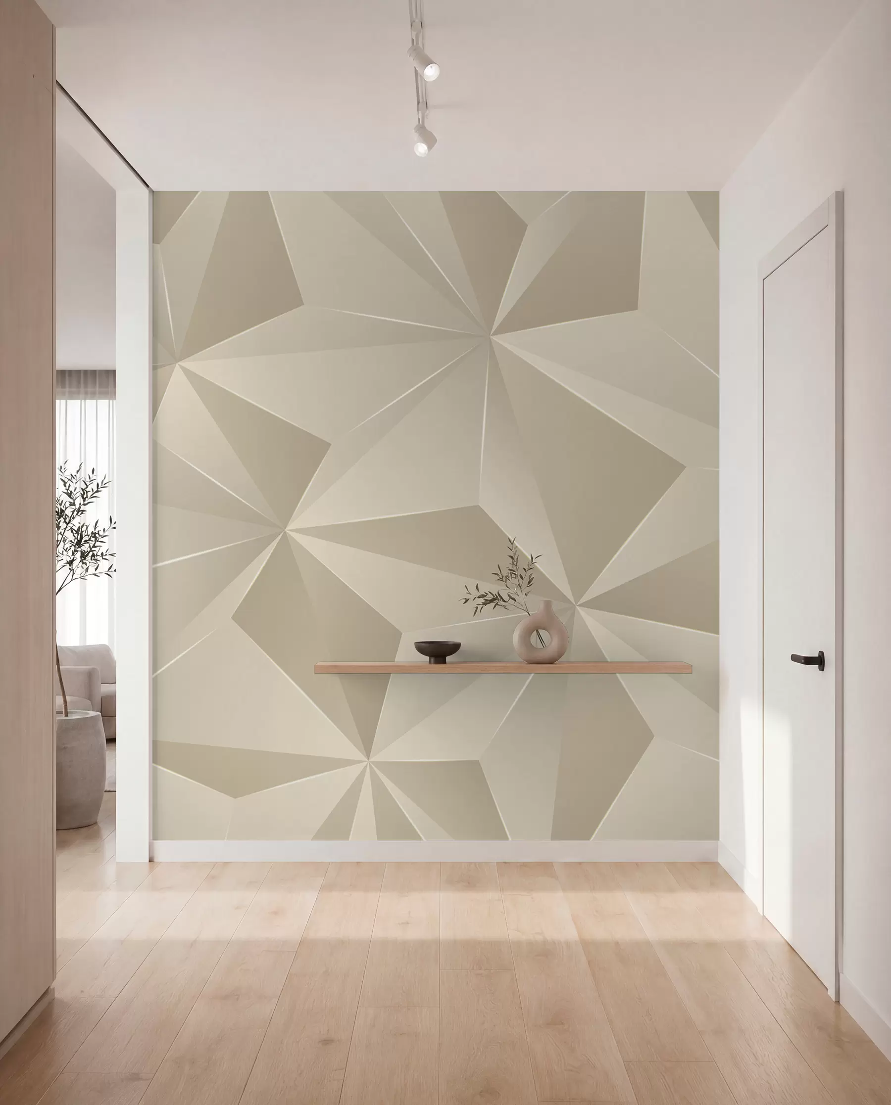 Fototapetai Smėlio spalvos geometrinis reljefas u42449