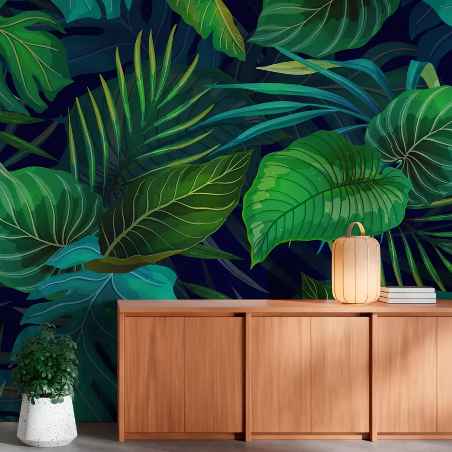 Fototapetai Sukulentiniai atogrąžų lapai u51864