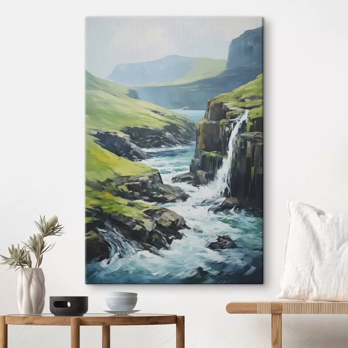 Paveikslėlis Upė tarp fiordų - paveikslo imitacija s42125