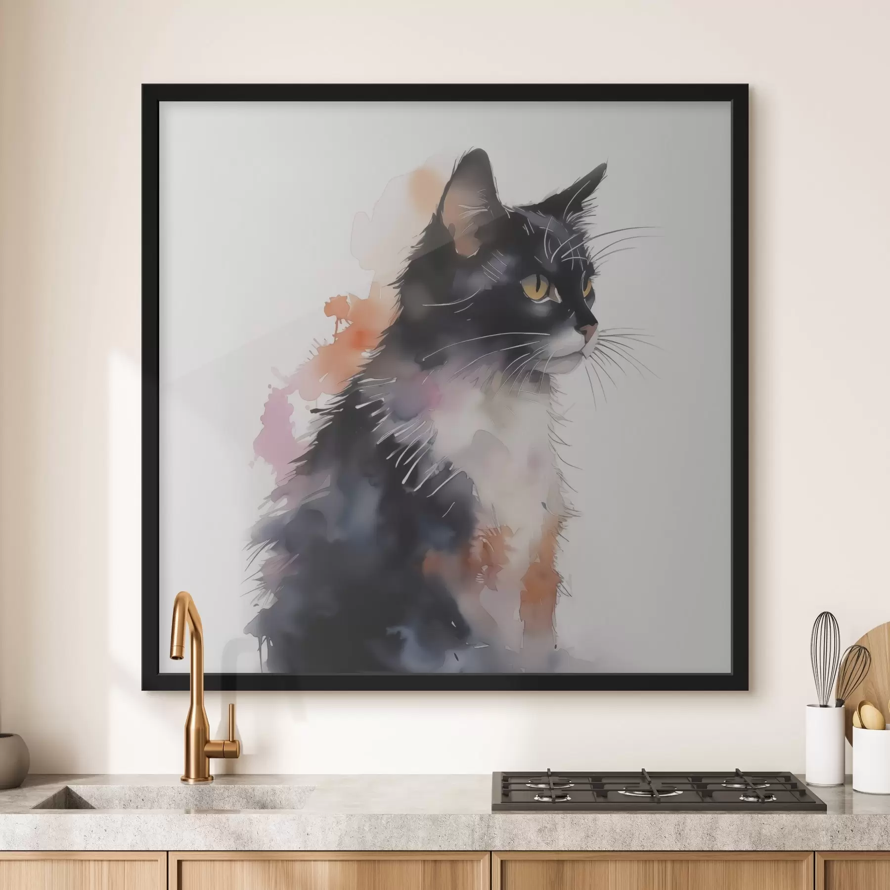 Fototapetai Katės imitacija akvarele f42121