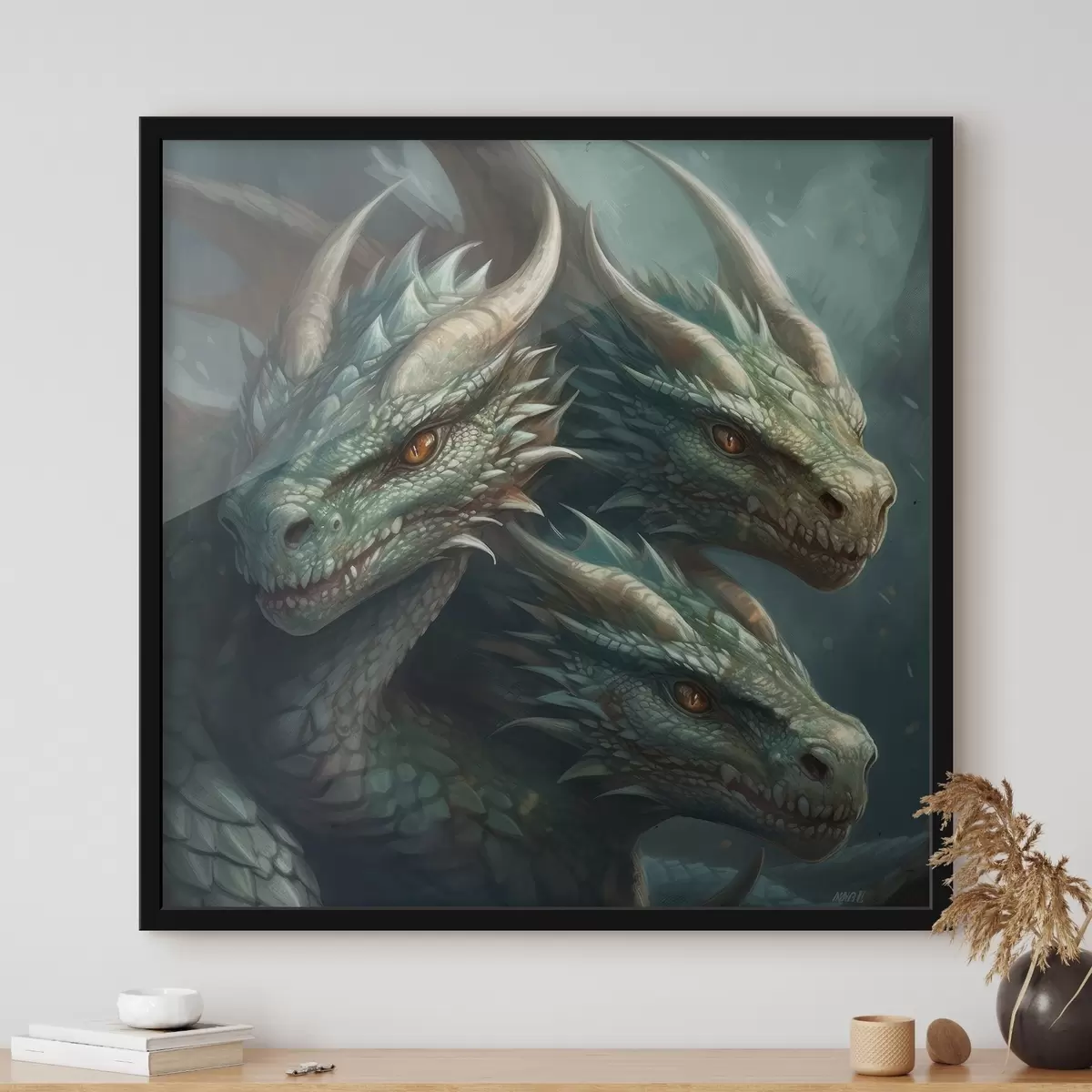Plakatas Trys drakonai f32597