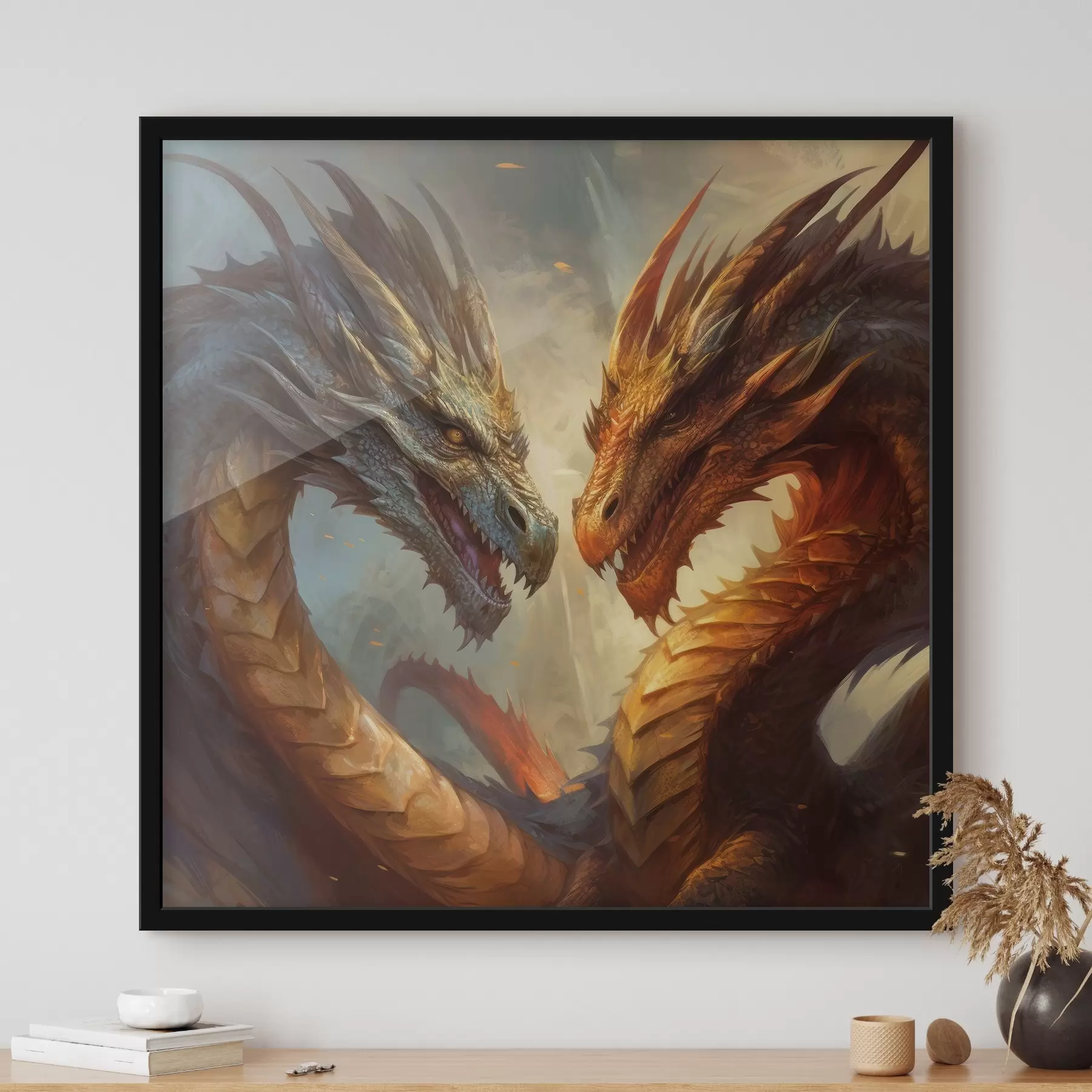 Fototapetai Du drakonai f32598