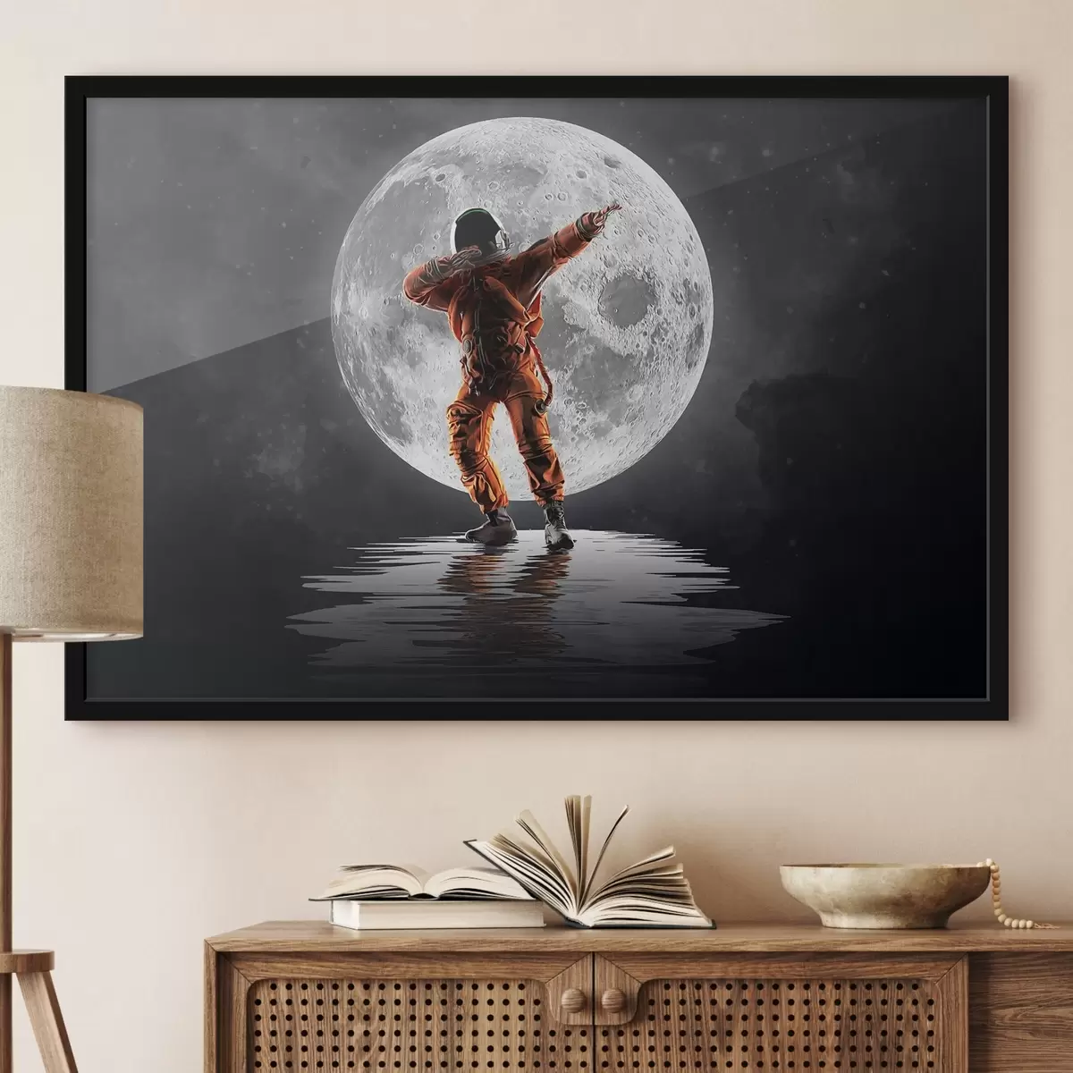 Plakatas astronautas Mėnulyje f33905