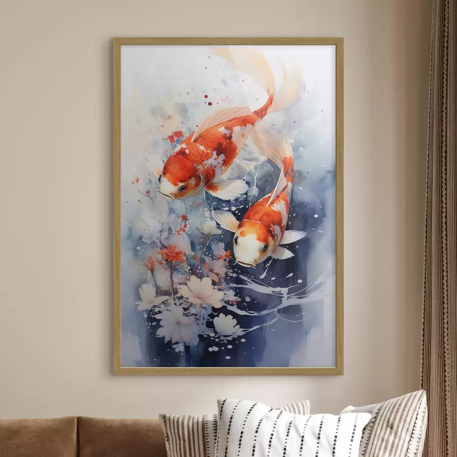 Fototapetai Koi ir gėlės f34245