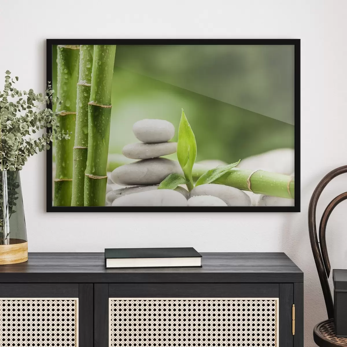 Plakatas žalias bambukas f34933