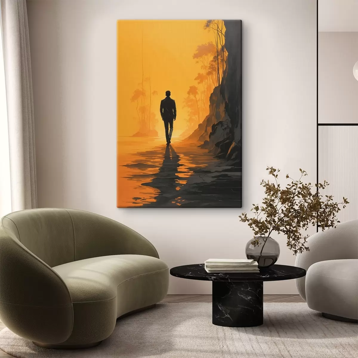 Paveikslėlis Vyras, einantis link saulės s41767