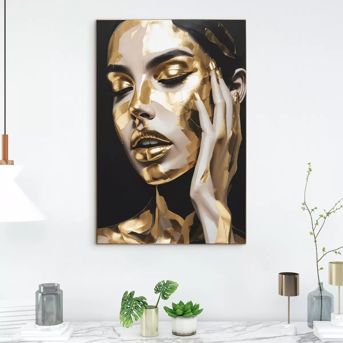 Paveikslėlis Merginos veidas dažais s42091