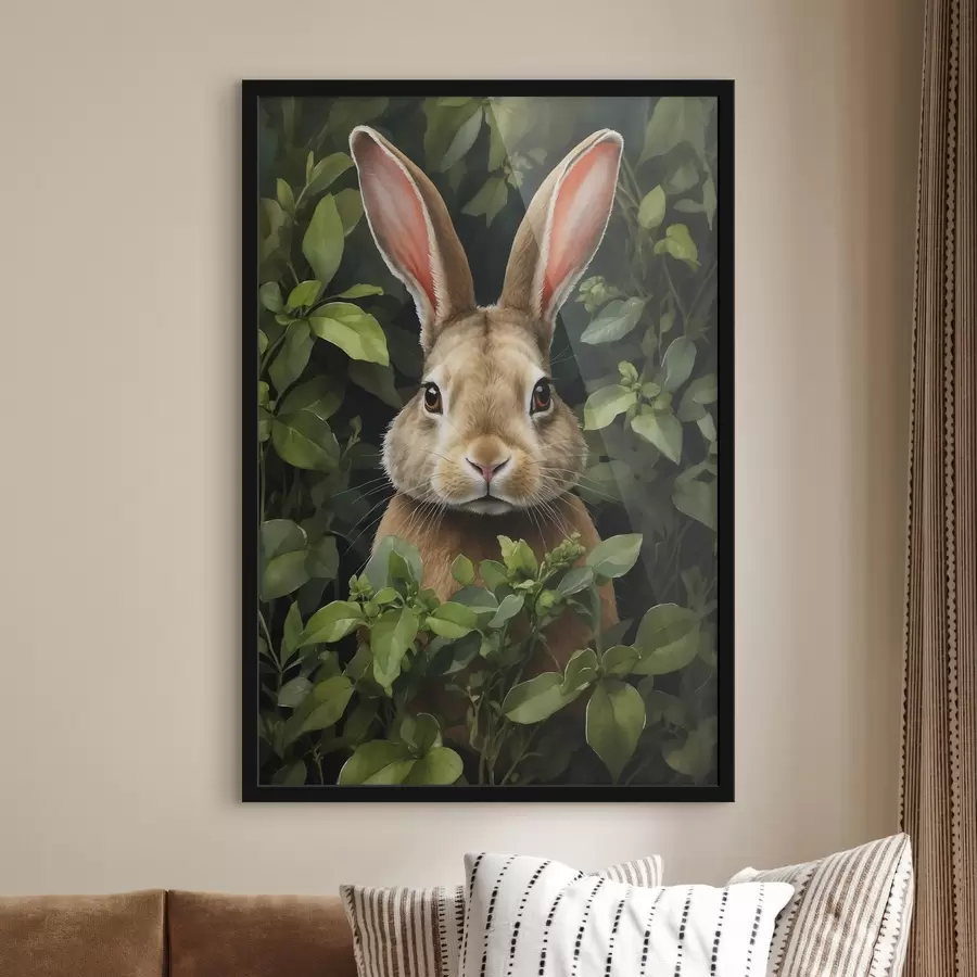 Fototapetai Kiškis krūmuose f41779