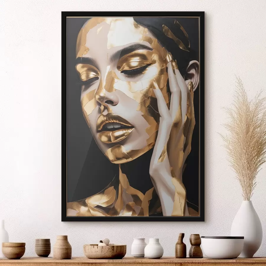 Paveikslėlis Merginos veidas dažais f42091