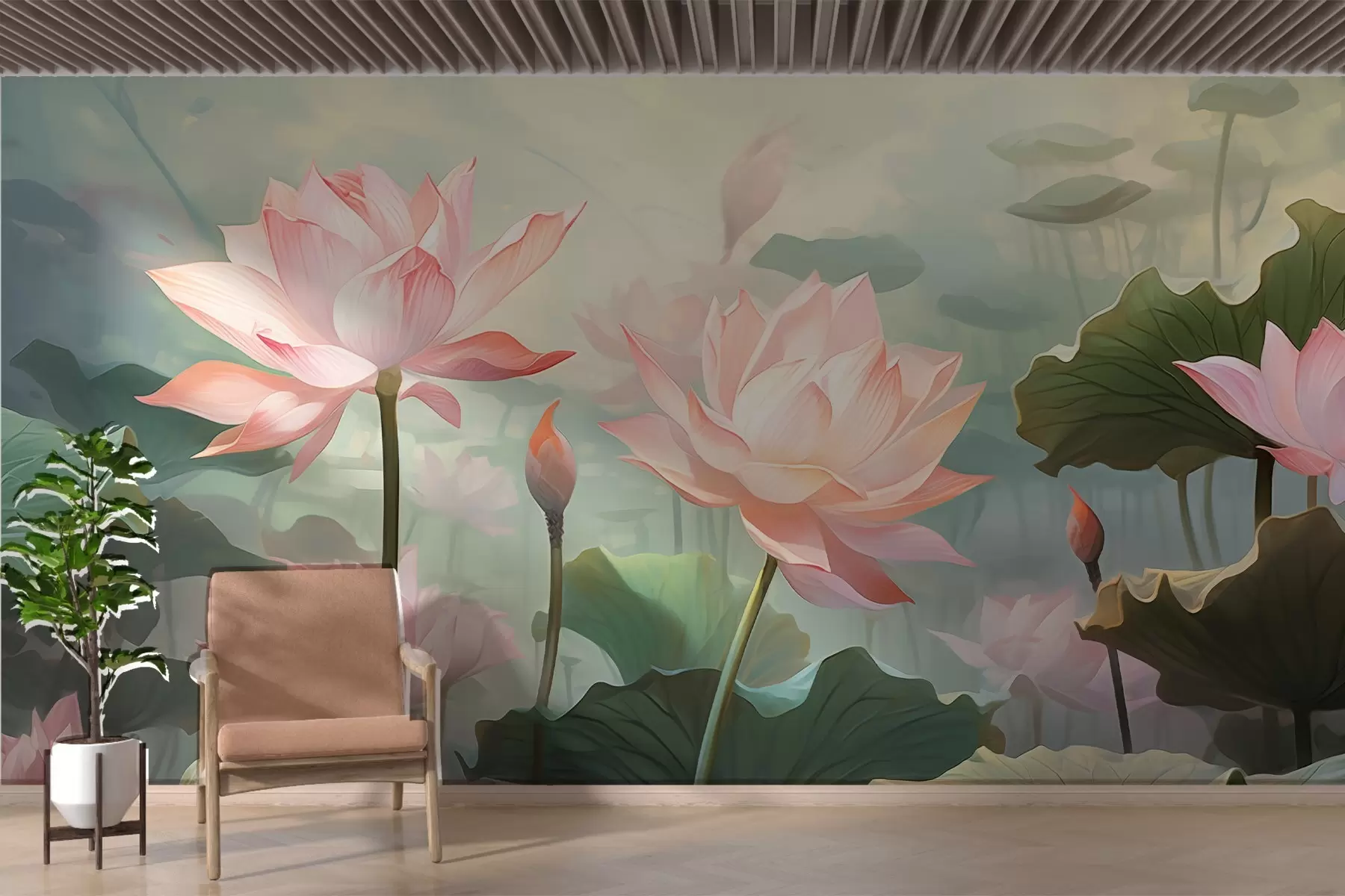 Fototapetai Didelės rožinės lelijos w02600