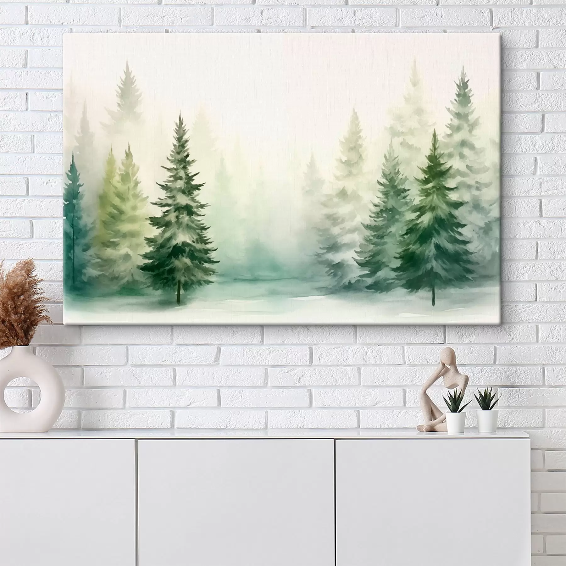 Fototapetai Miglotas eglių miškas s42154