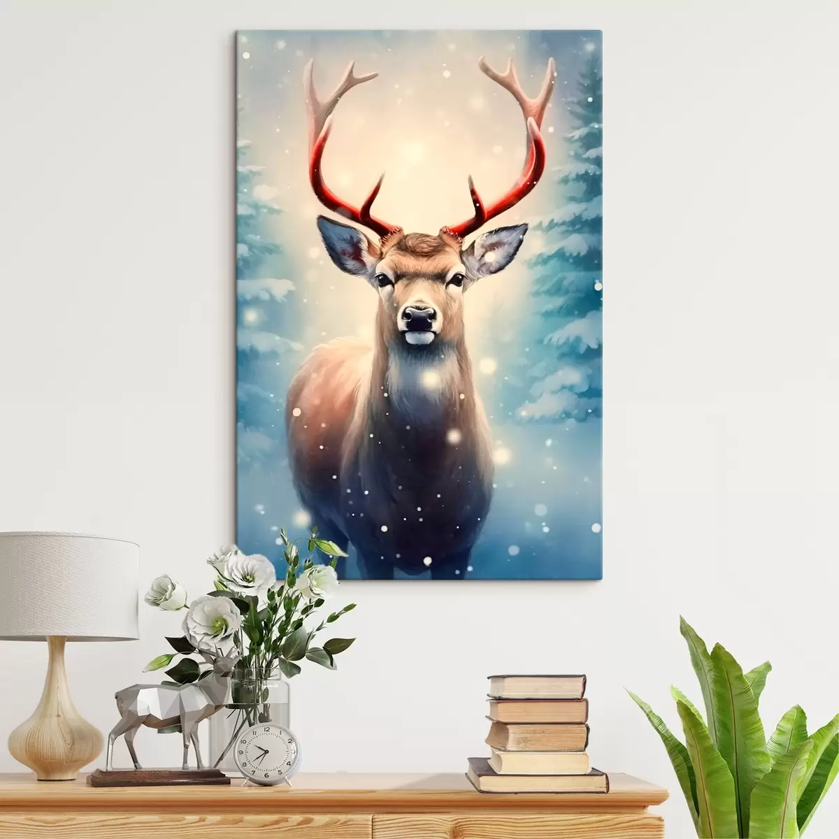 Paveikslėlis Žiemos šiaurės elniai s42169