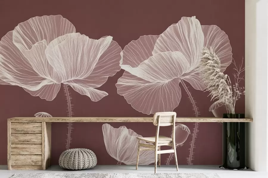 Fototapetai Dažytos laukinės aguonos w02622v1