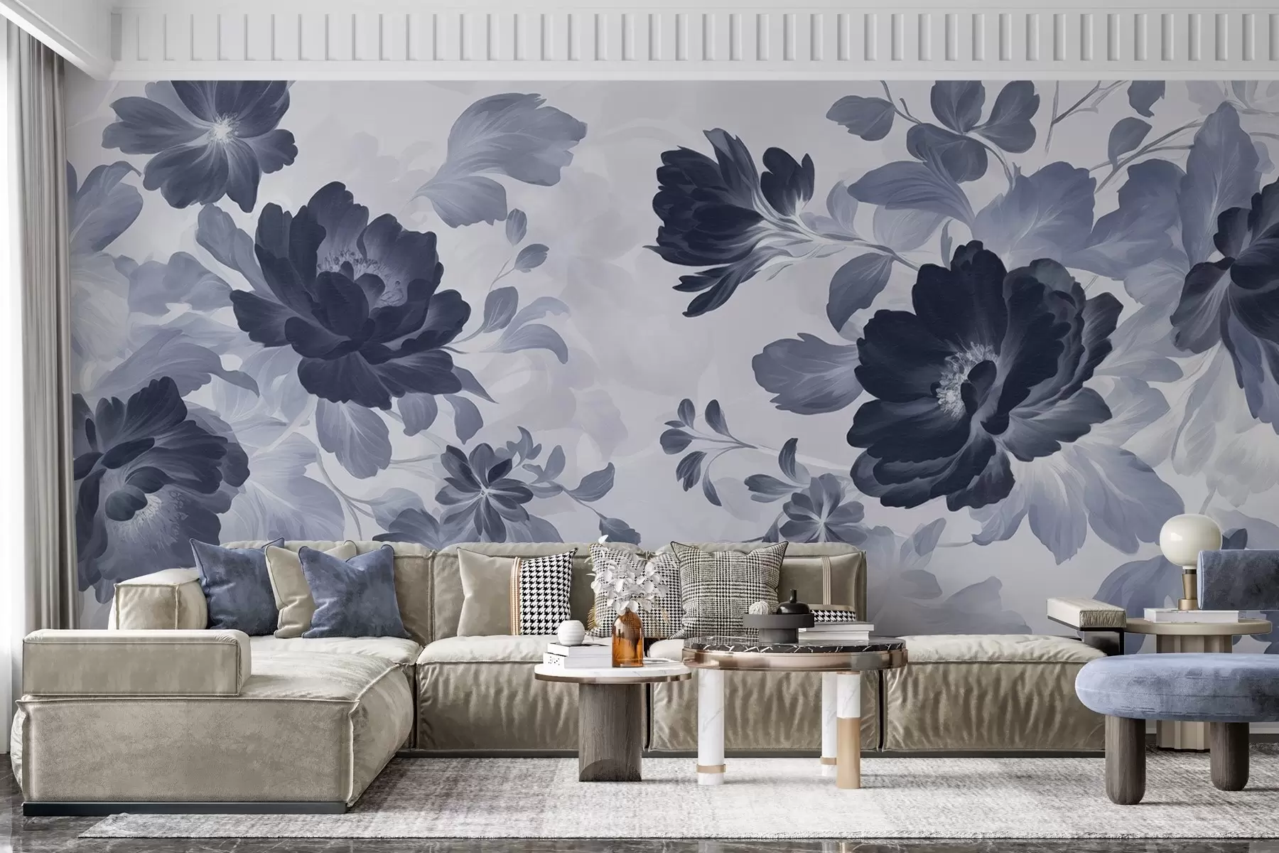 Fototapetai Vaizdinga puokštė šviesiame fone w02675v1