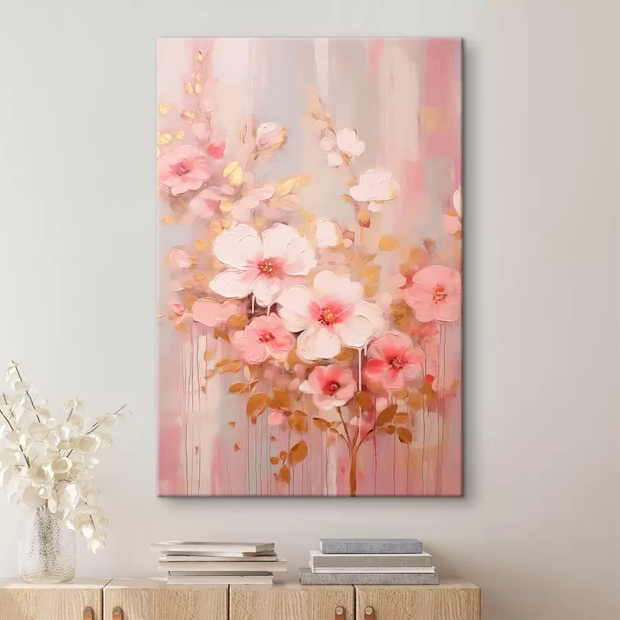Fototapetai Gražios rožinės gėlės s42315