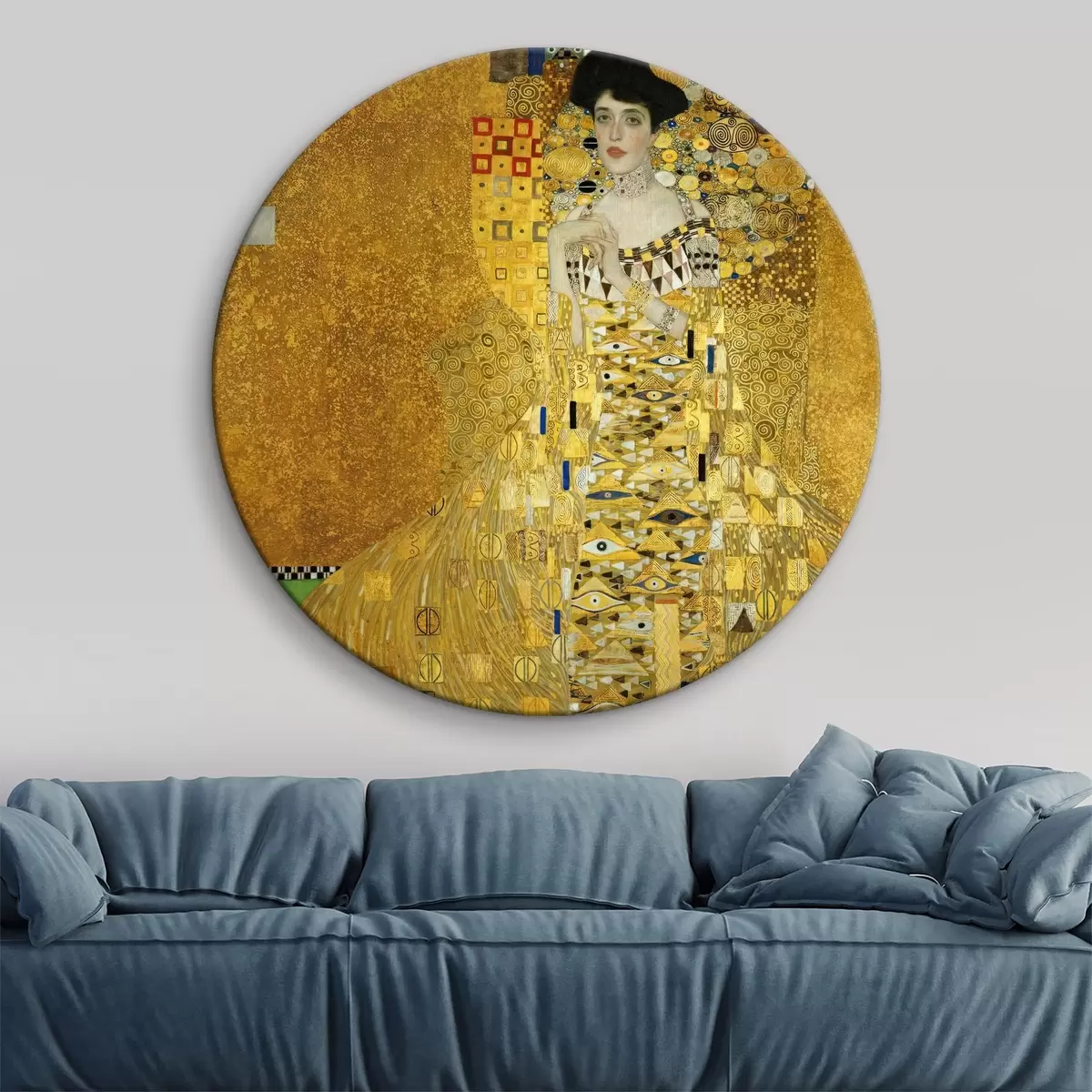 Apvalūs paveikslai Adelė Bloch-Bauer I (Gustavo Klimto reprodukcija) r11609