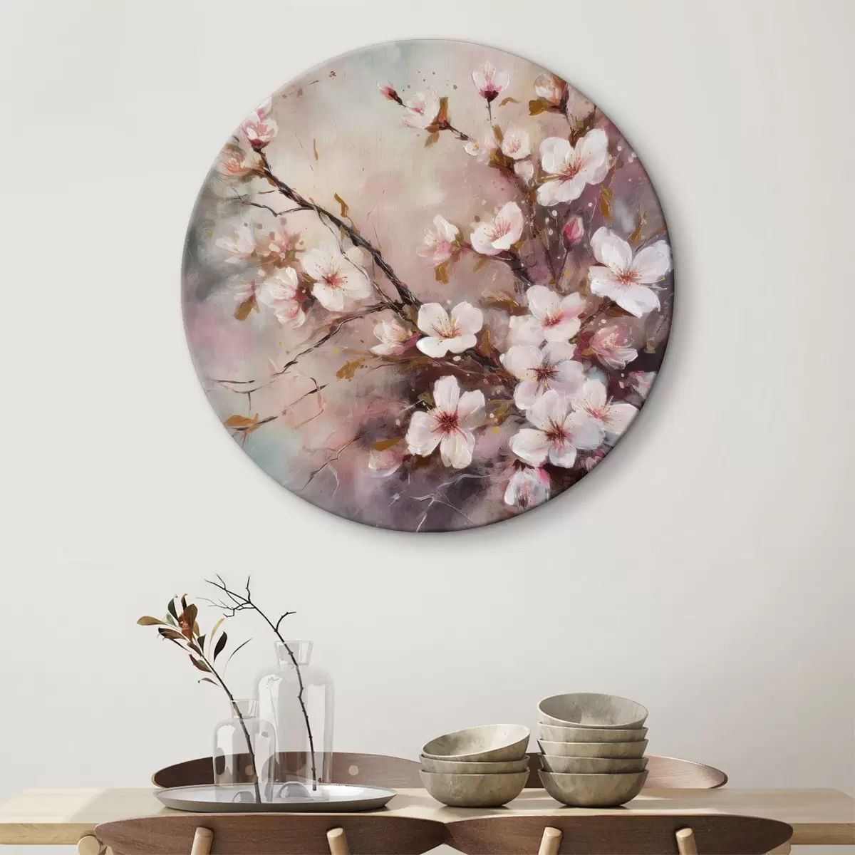 Apvalūs paveikslai Sakura filialas r32532