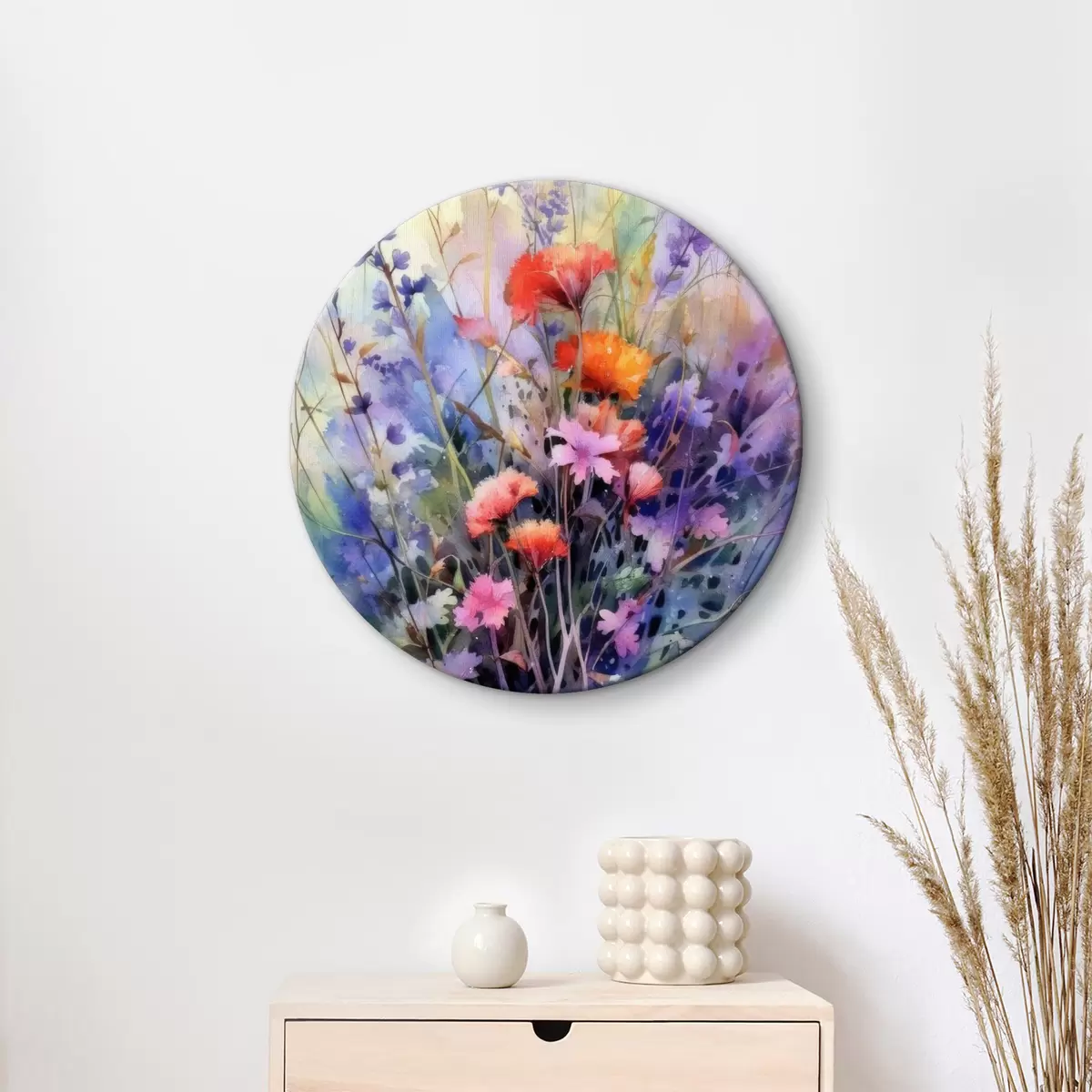 Apvalūs paveikslai violetinės žolelės r33673